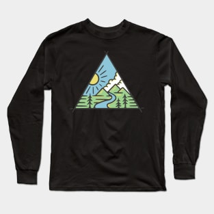 Camping Tent Monoline Long Sleeve T-Shirt